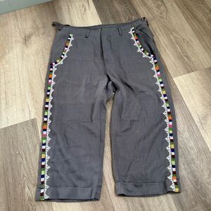 Free People One Linen Capri XS Handmade